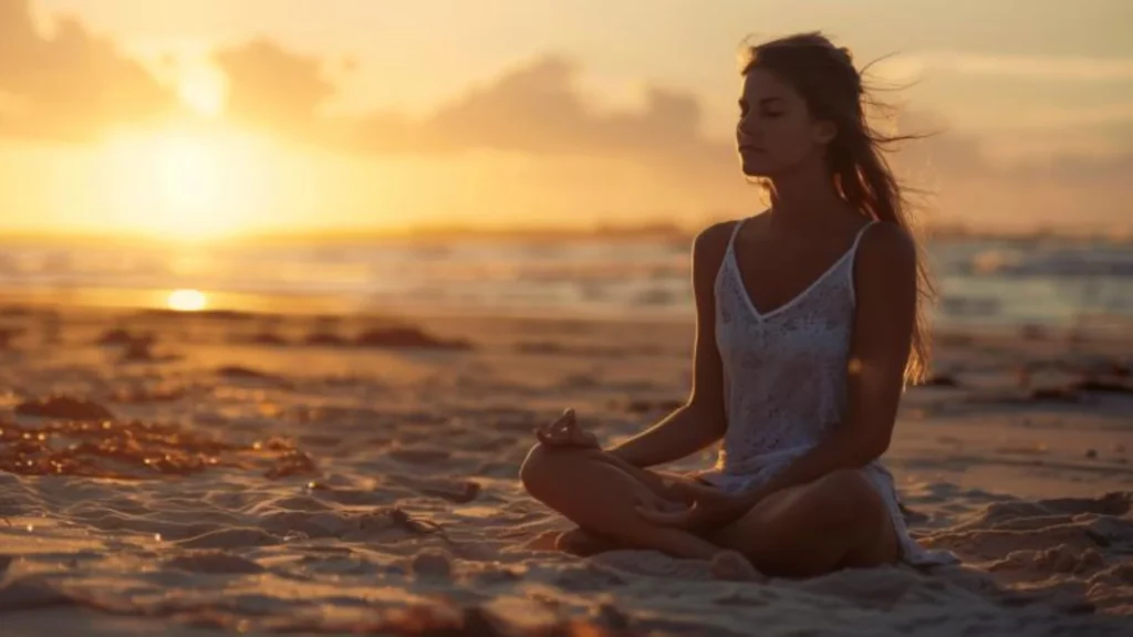 yoga détente relaxation plage
